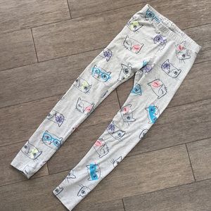 Girls gray leggings M 7/8